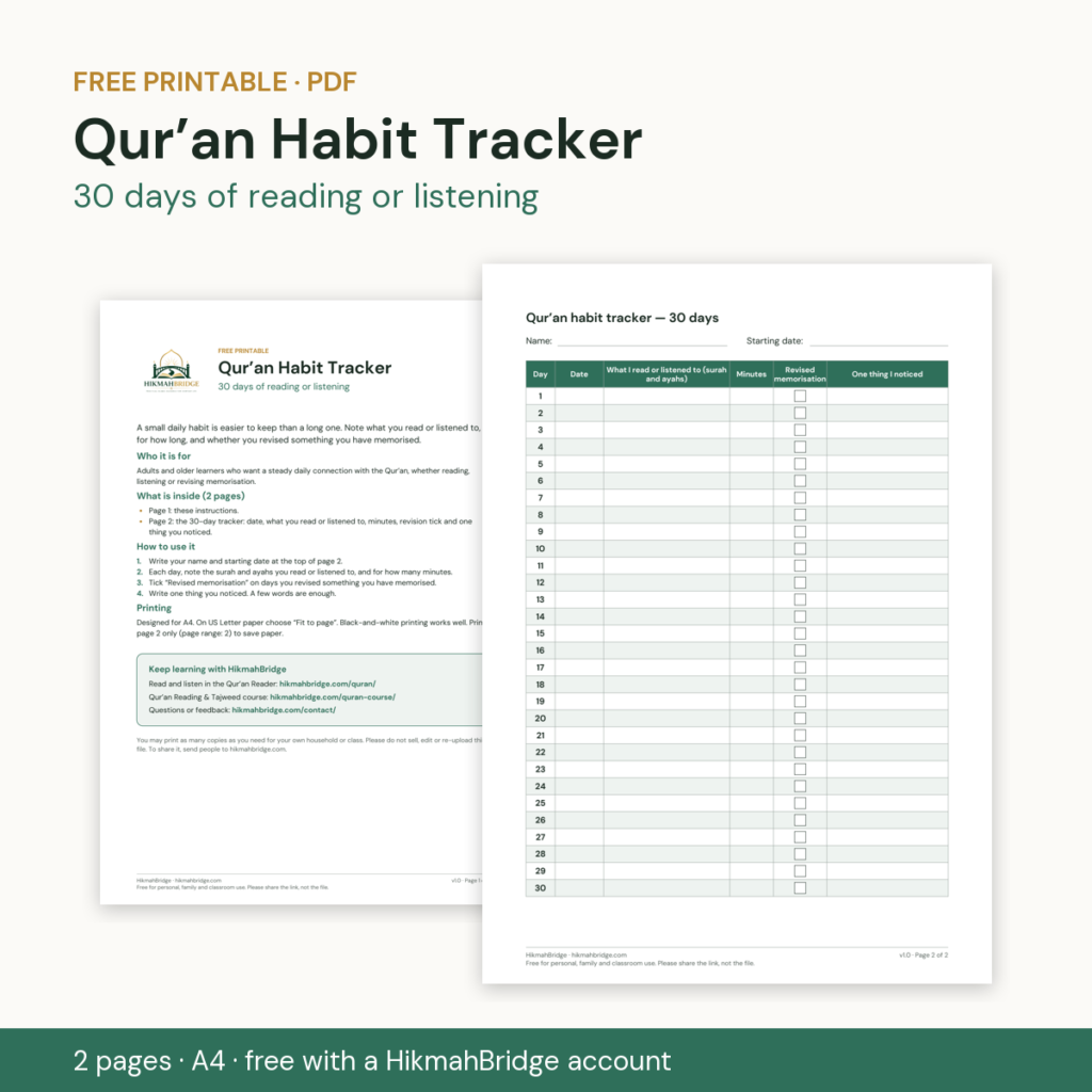 Qur’an Habit Tracker cover